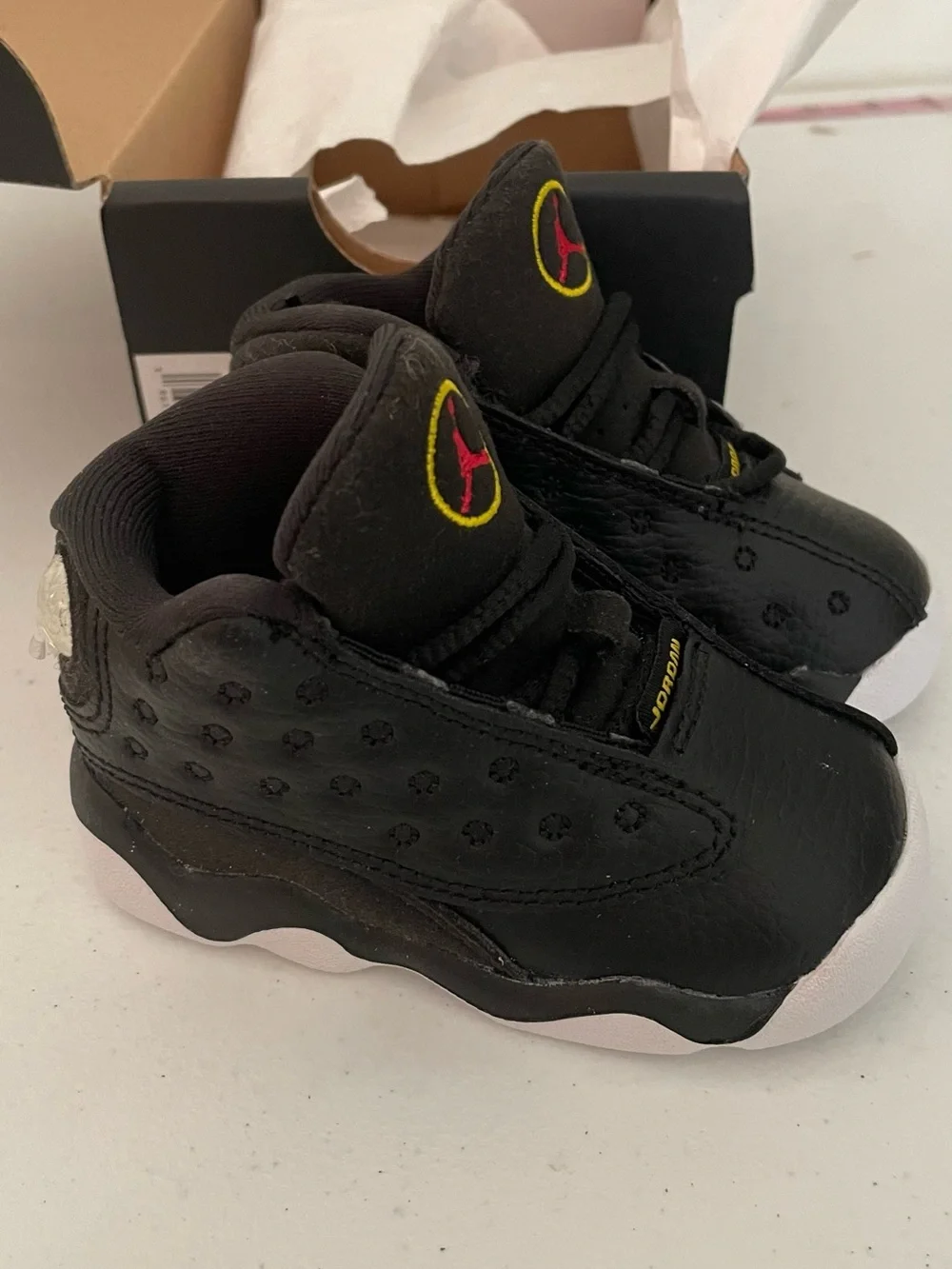 Jordan 13 Retro (td) 4c Black-true Red-white